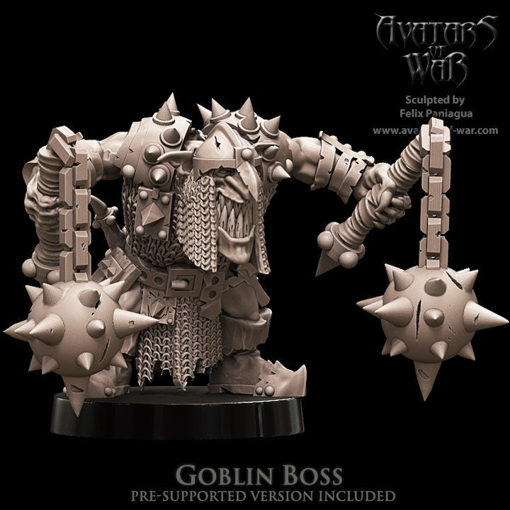 3D printed Goblin Boss by Avatars of War