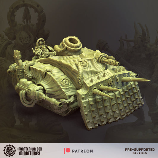 3d Printed Plague Bomber Tank by Immaterium God Miniatures