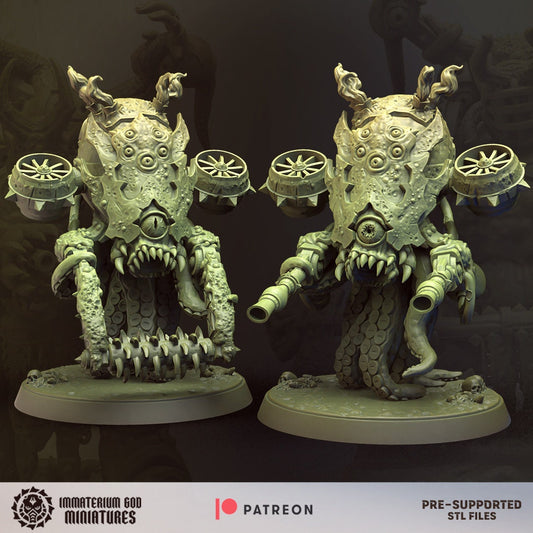 3d Printed Plague Crusher and Plague Spreader Immaterium God Miniatures