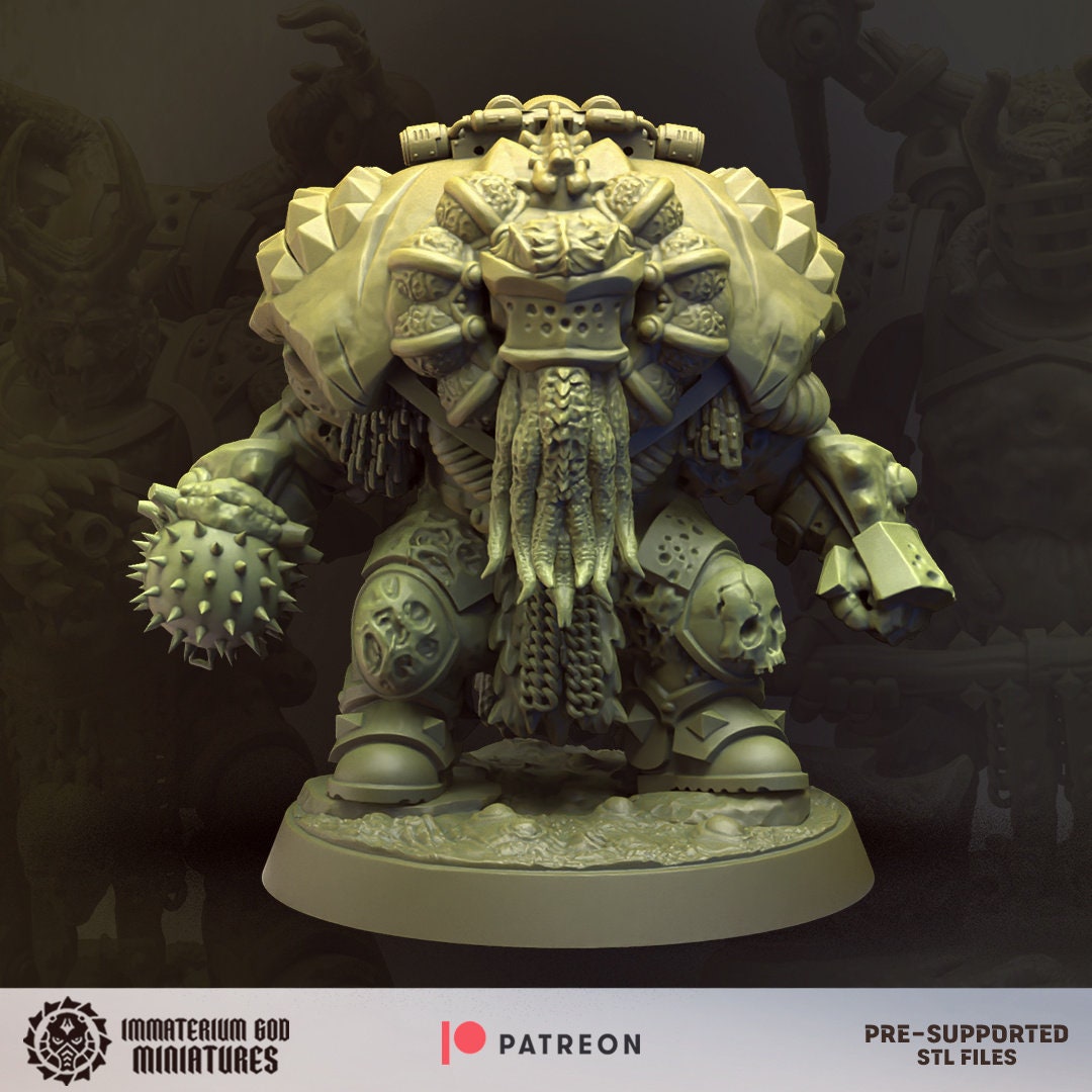 3d Printed Afflicted Guardians x4 by Immaterium God Miniatures