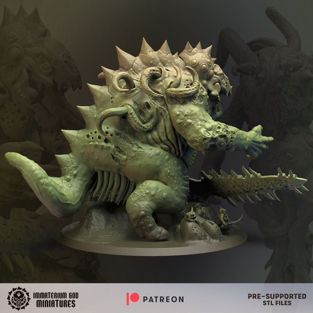 3d Printed Morbidus Daemon by Immaterium God Miniatures