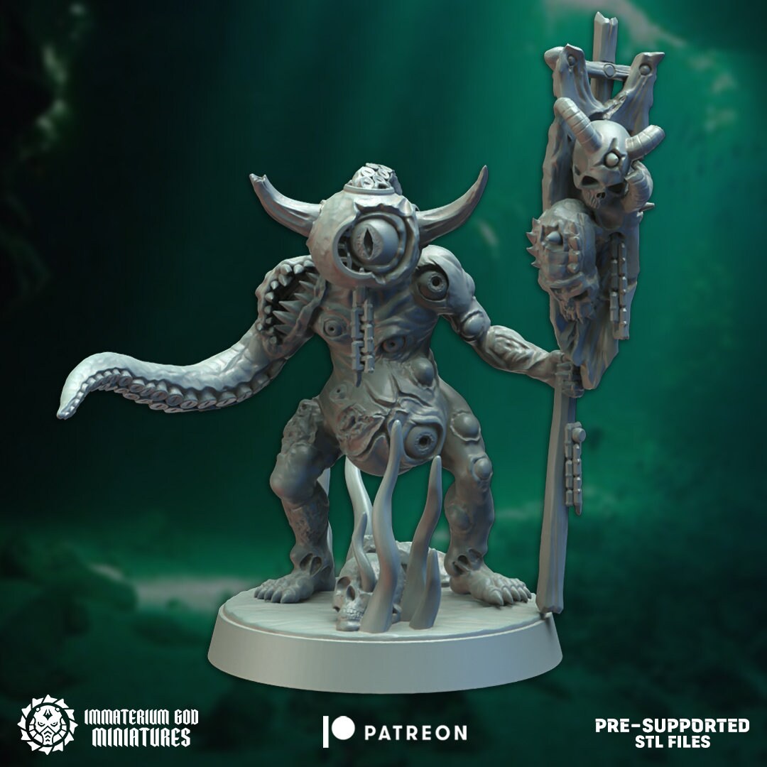 3d Printed Abyssal Terrors Set x4 by Immaterium God Miniatures