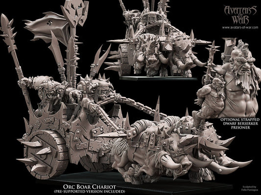 3D Printed Orc War Chariot by Avatars of War