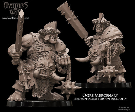 3D printed Ogre Mercenary by Avatars of War
