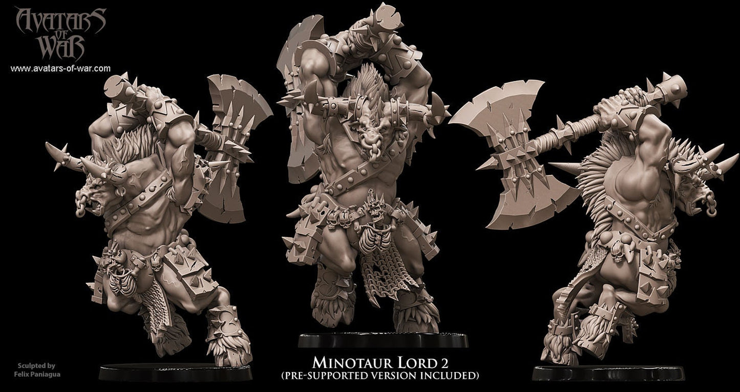 3D printed Minotaur Lord by Avatars of War