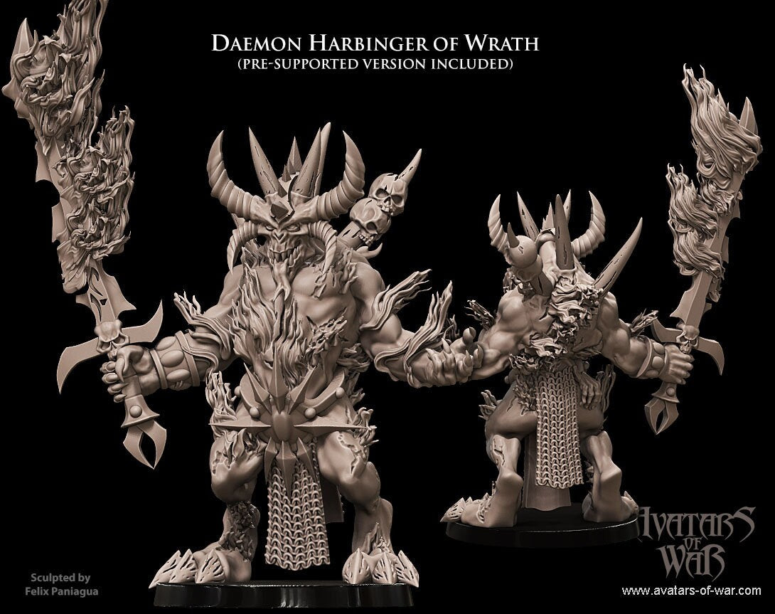 3D printed Harbinger of Wrath by Avatars of War