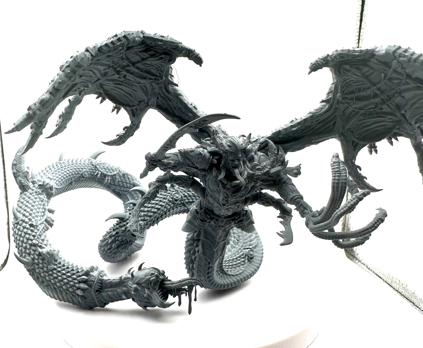 3D Printed Giant Daemon Snake by 3DArtGuy Miniatures