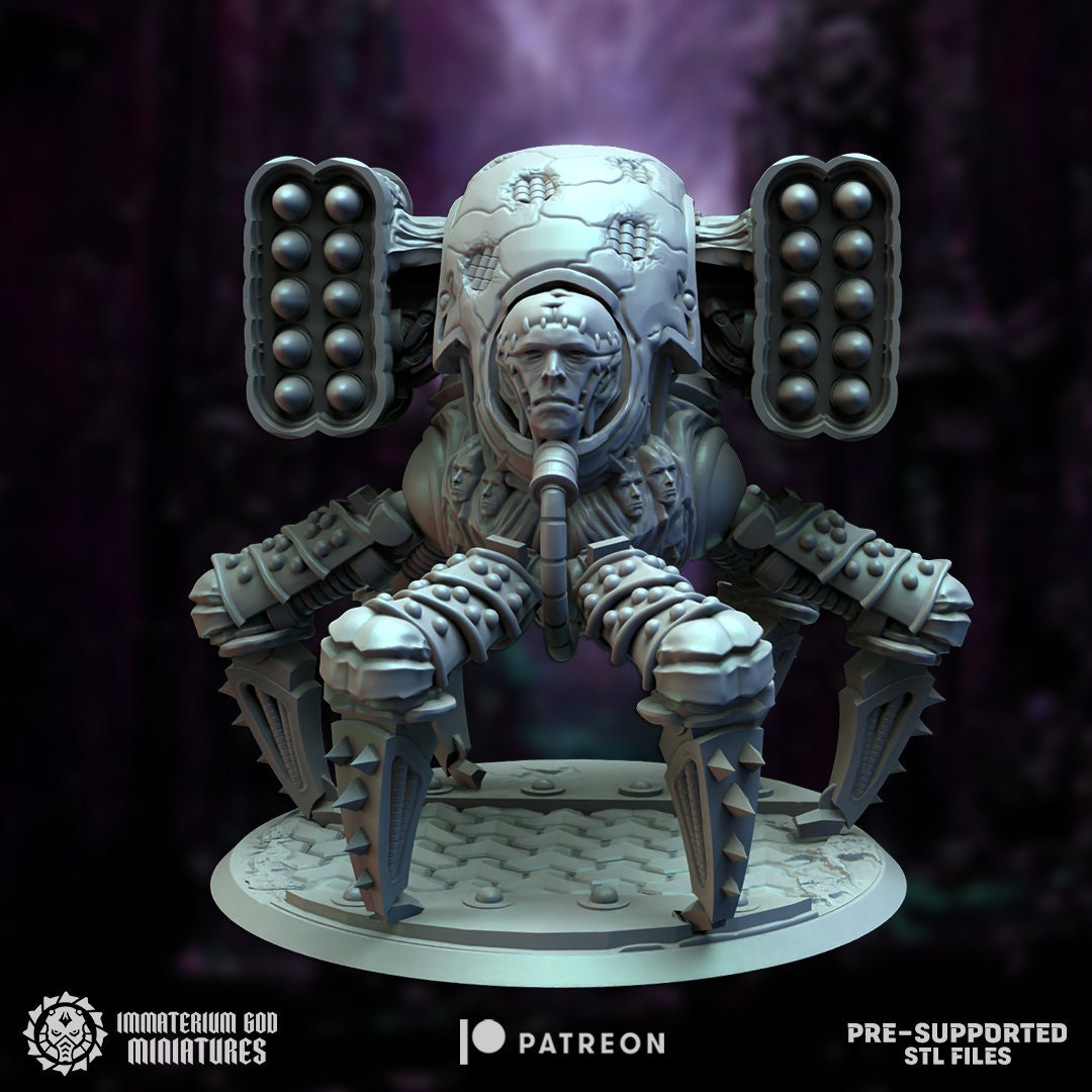 3d Printed Hellmech by Immaterium God Miniatures