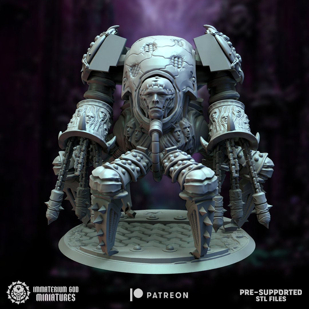 3d Printed Hellmech by Immaterium God Miniatures