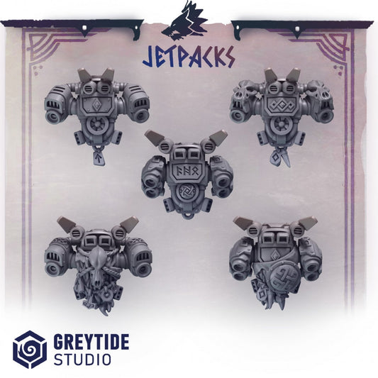 3d Printed Primal Hounds Jetpacks x5 by Greytide Studio