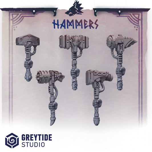 3d Printed Hammers x10 by Greytide Studio