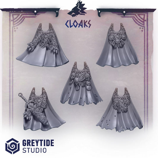 3d Printed Cloaks x10 by Greytide Studio