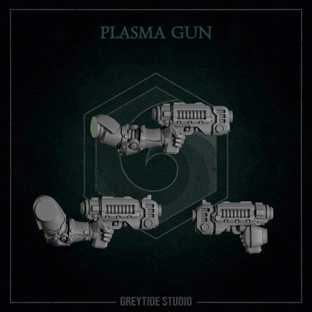 3d Printed Plasma Guns x6 by Greytide Studio