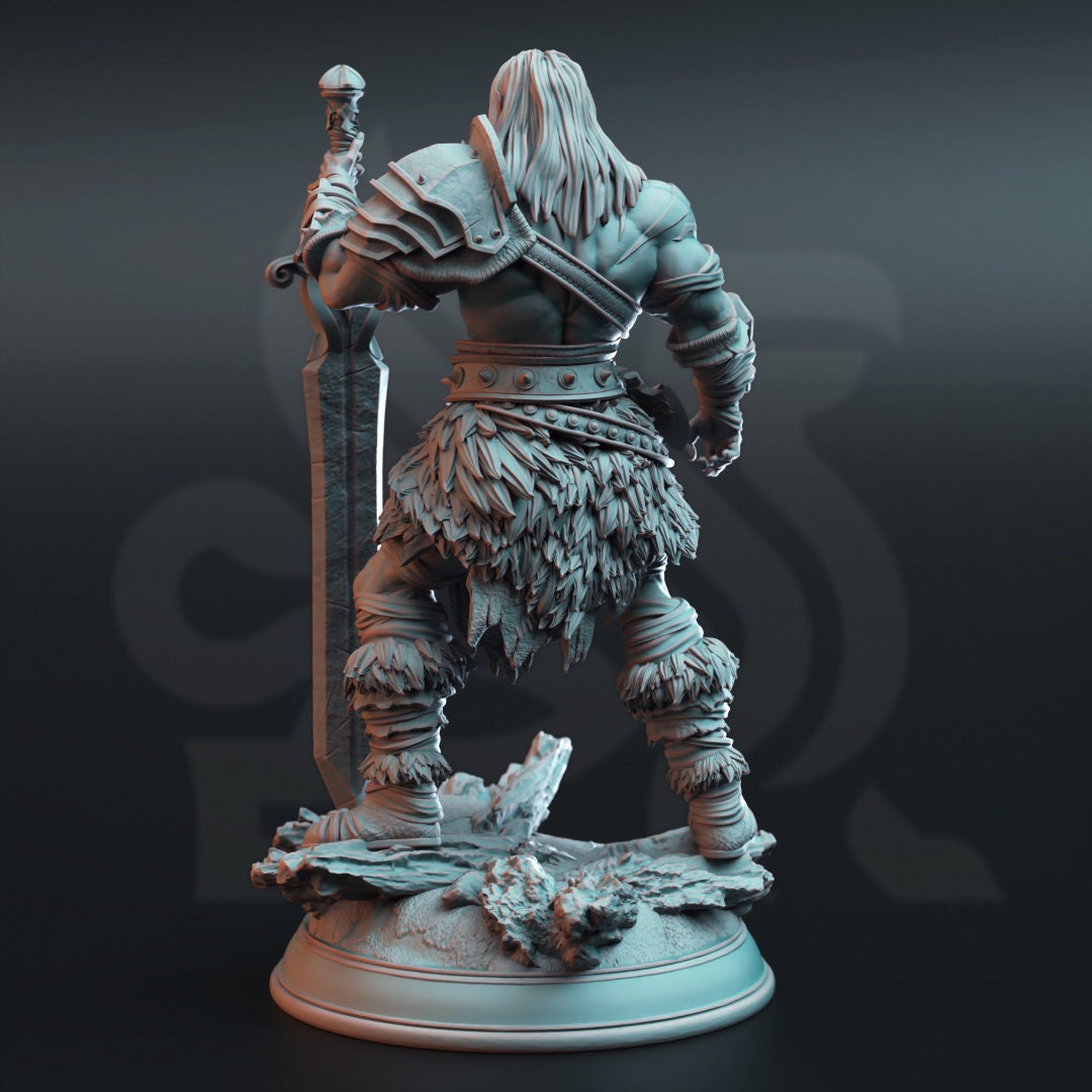 3D Printed Goliath Giant Barbarian by DM Stash