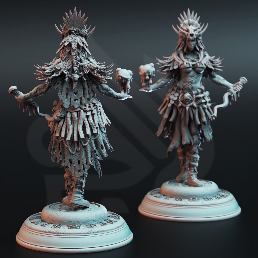 3D Printed Goliath Blood Shaman Priestess by DM Stash