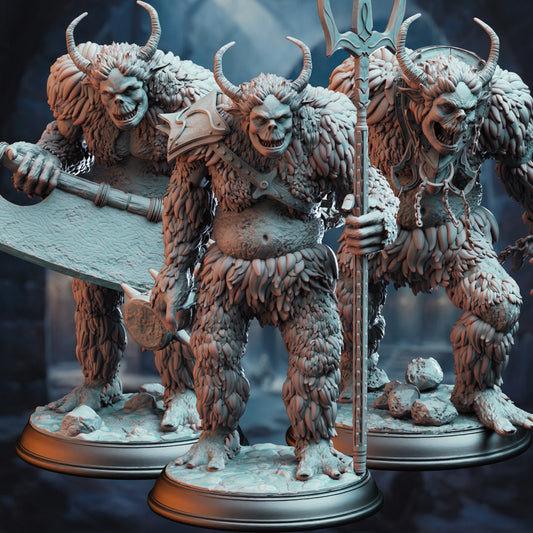 3D Printed Snow Trolls by DM Stash