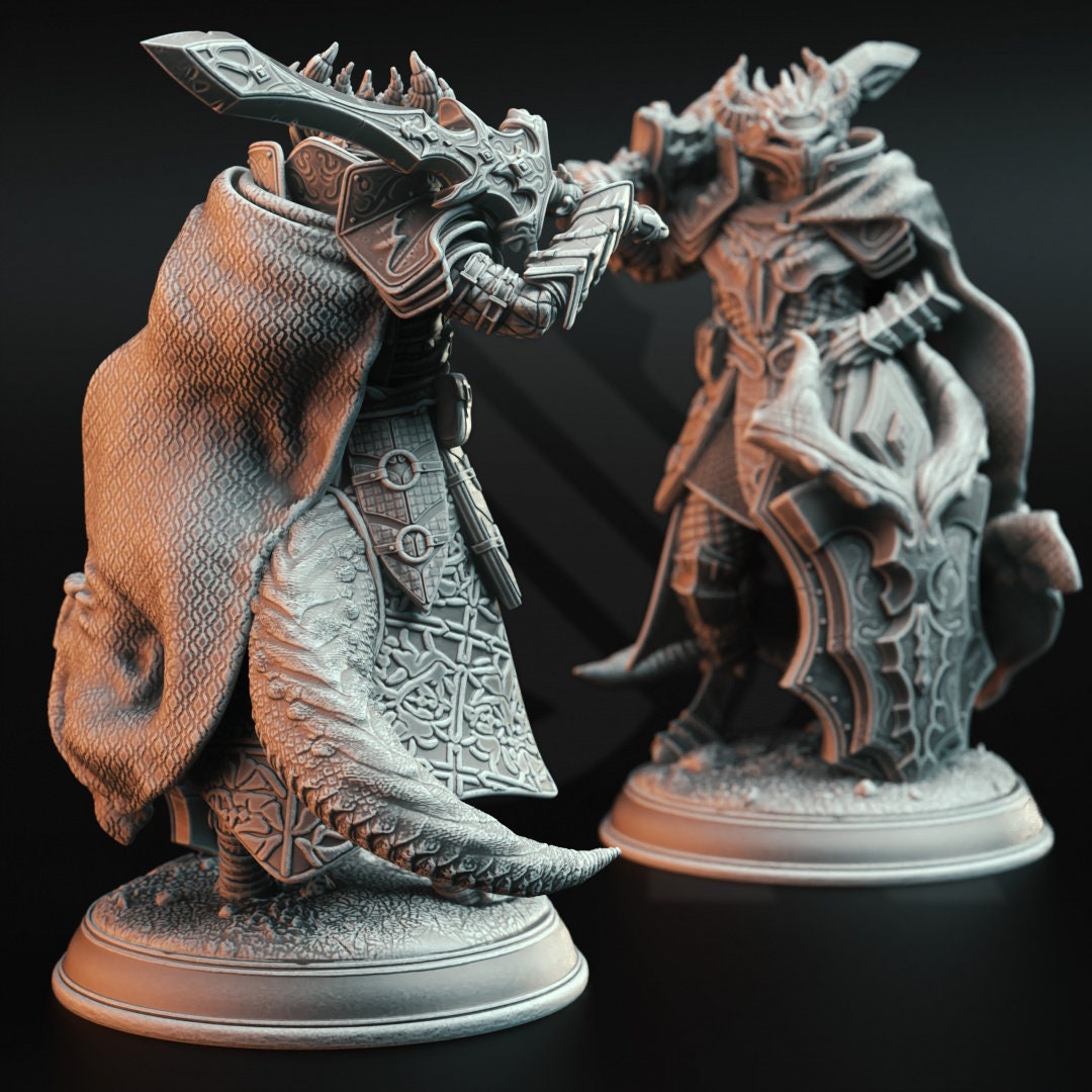 3D Printed Dragonborn Commander by DM Stash