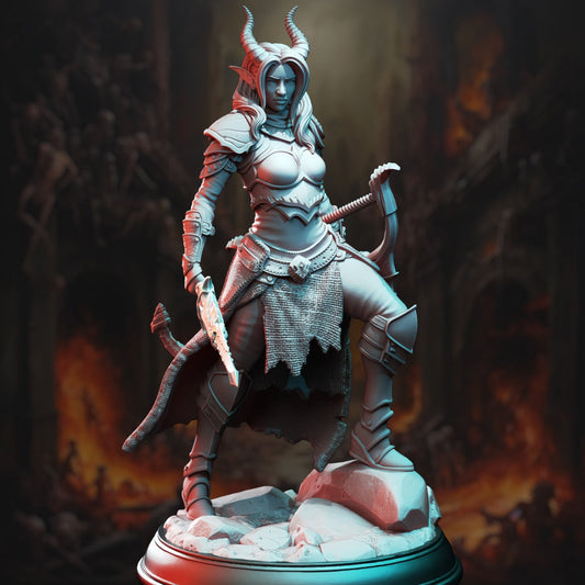 3D Printed Tiefling Horizon Walker Ranger by DM Stash