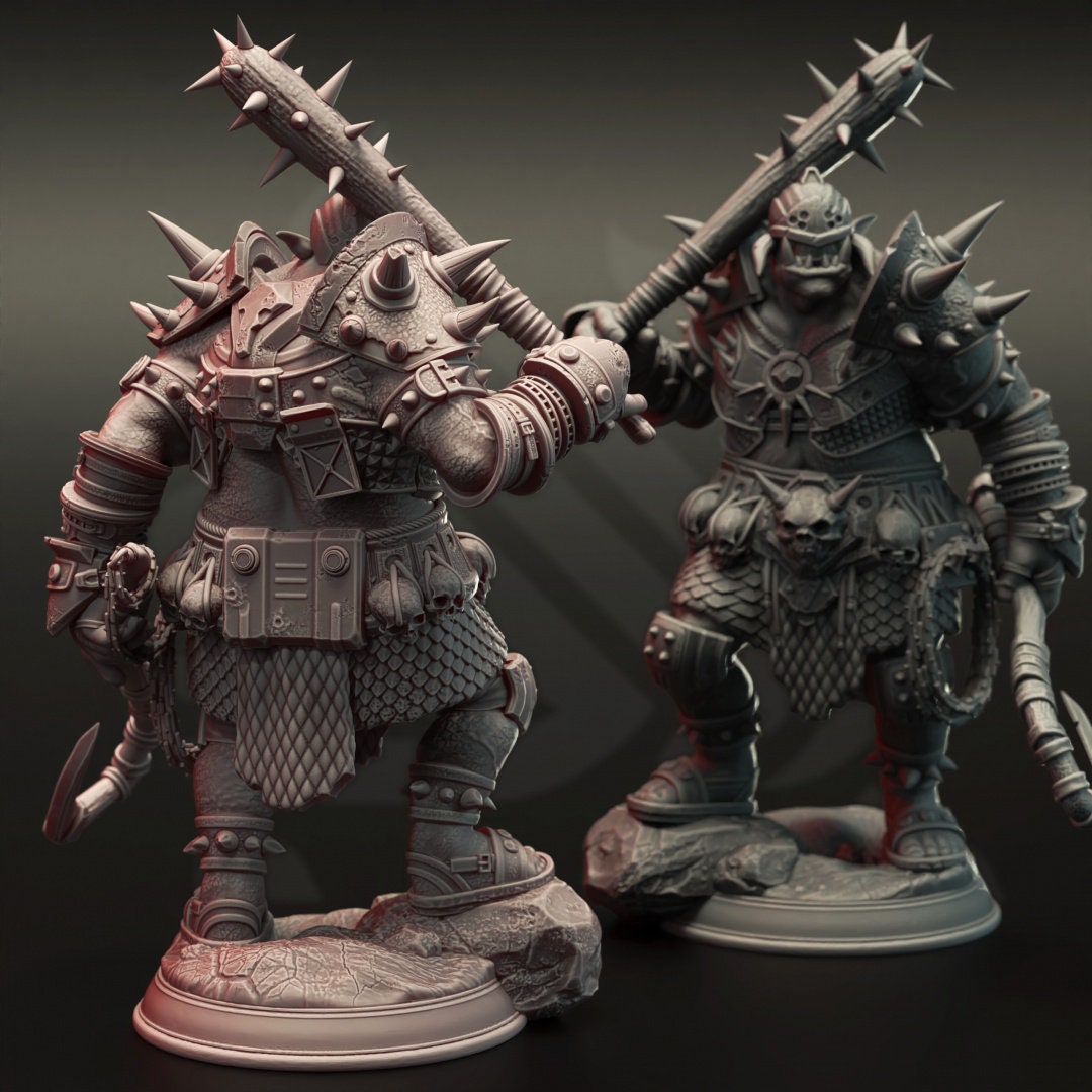 3D Printed Orc War Captain by DM Stash