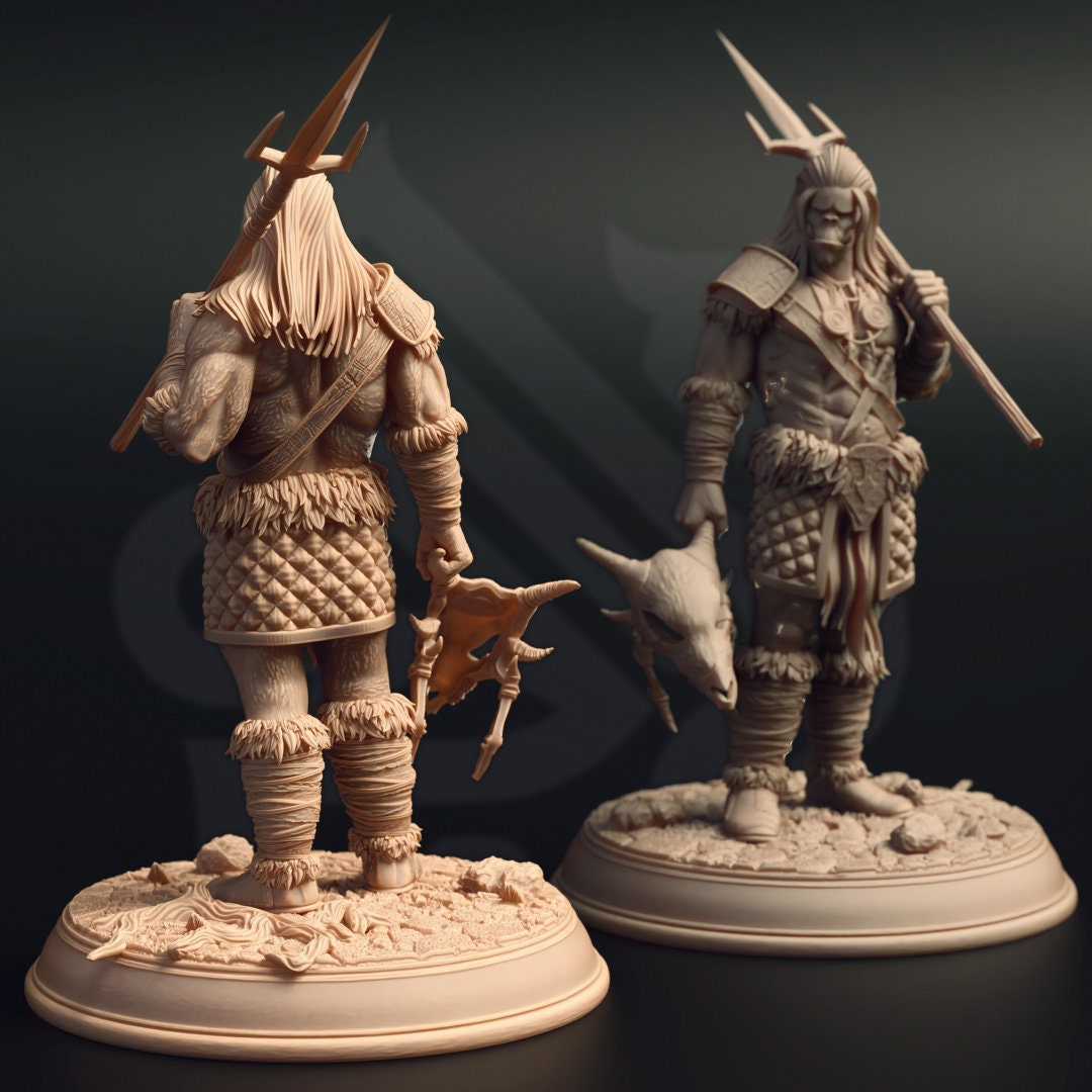 3D Printed Orc Tribal Warriors by DM Stash