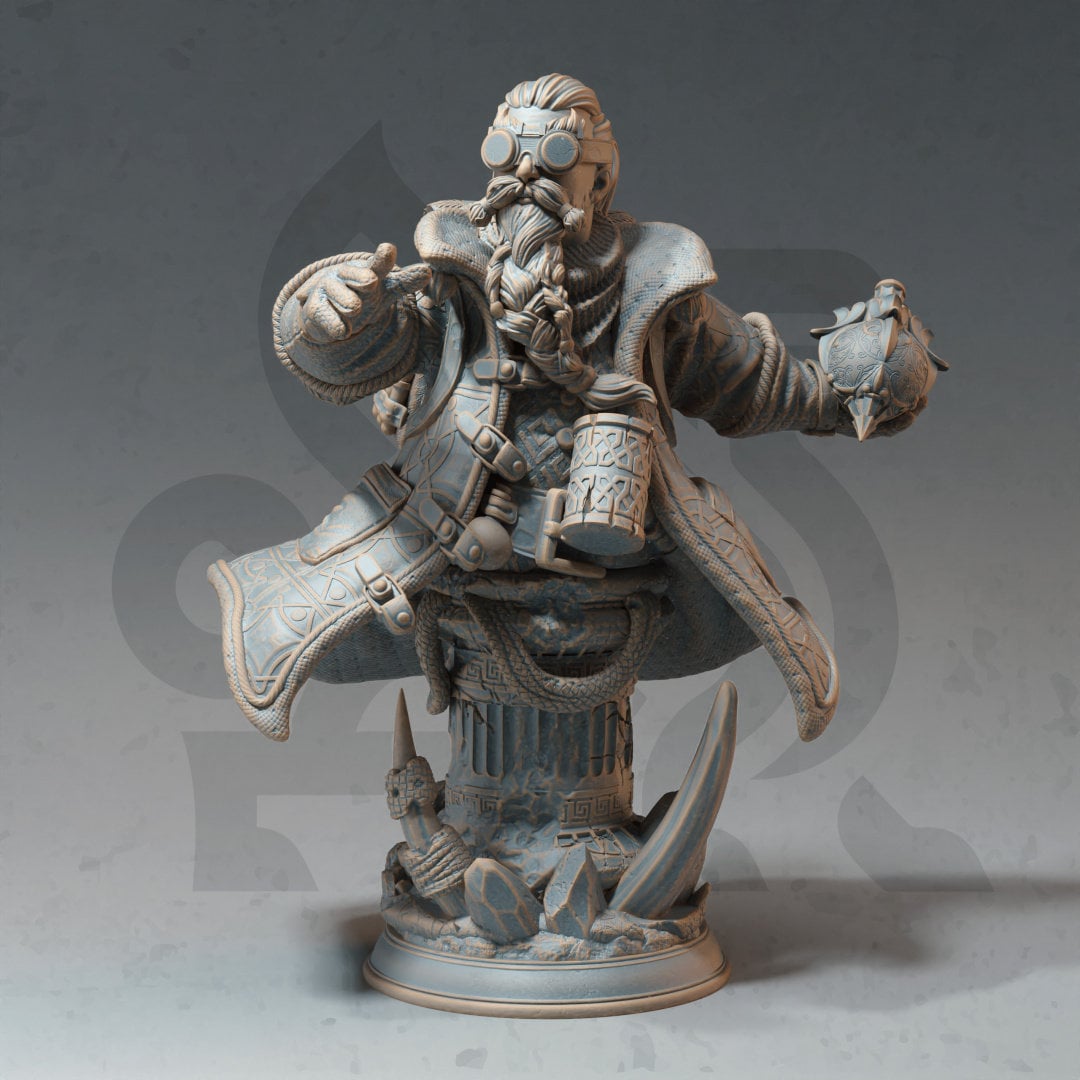 3D Printed Dwarven Alchemist by DM Stash