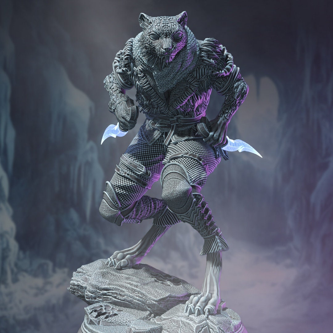 3D Printed Snow Leopard Rogue by DM Stash