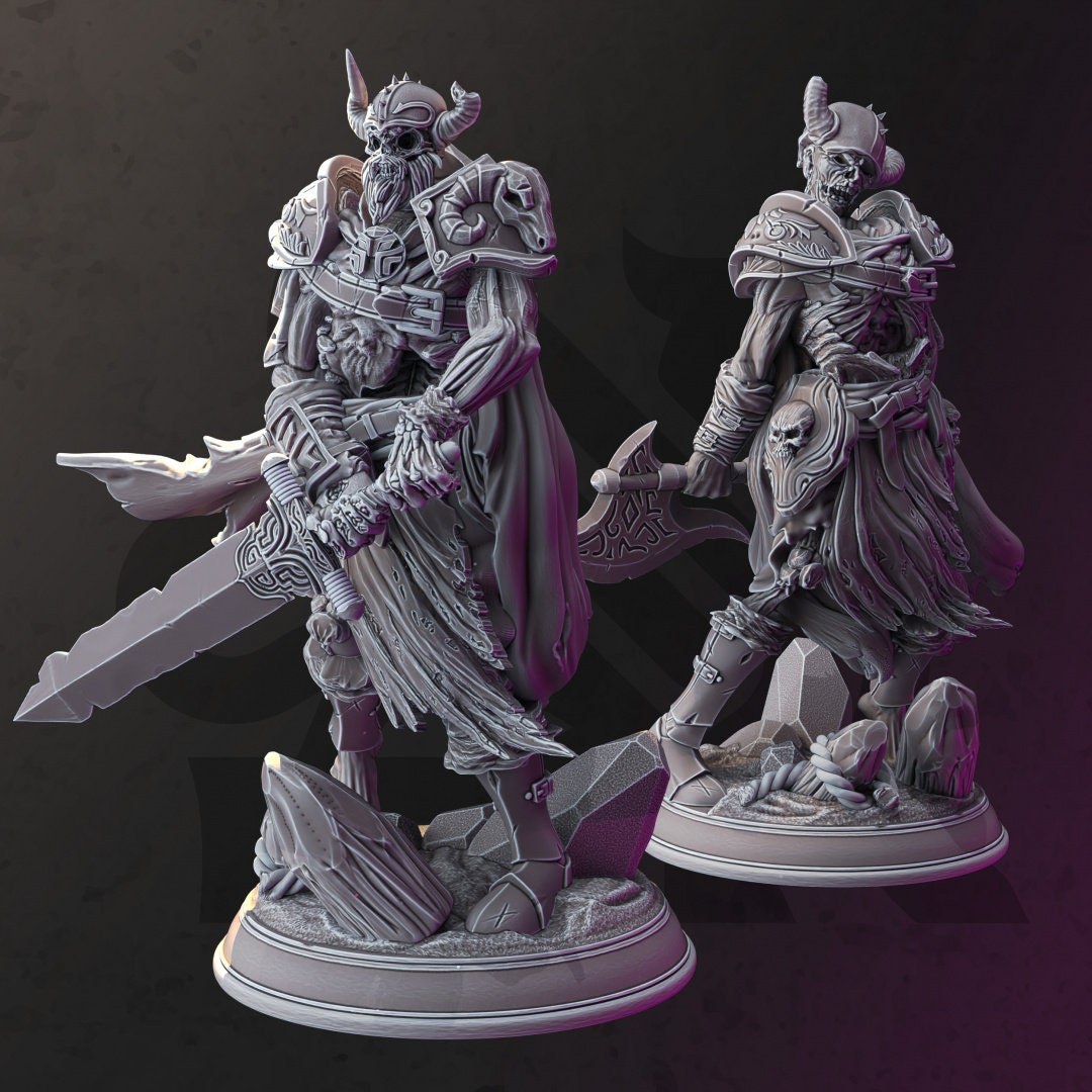 3D Printed Undead Warriors x2 by DM Stash