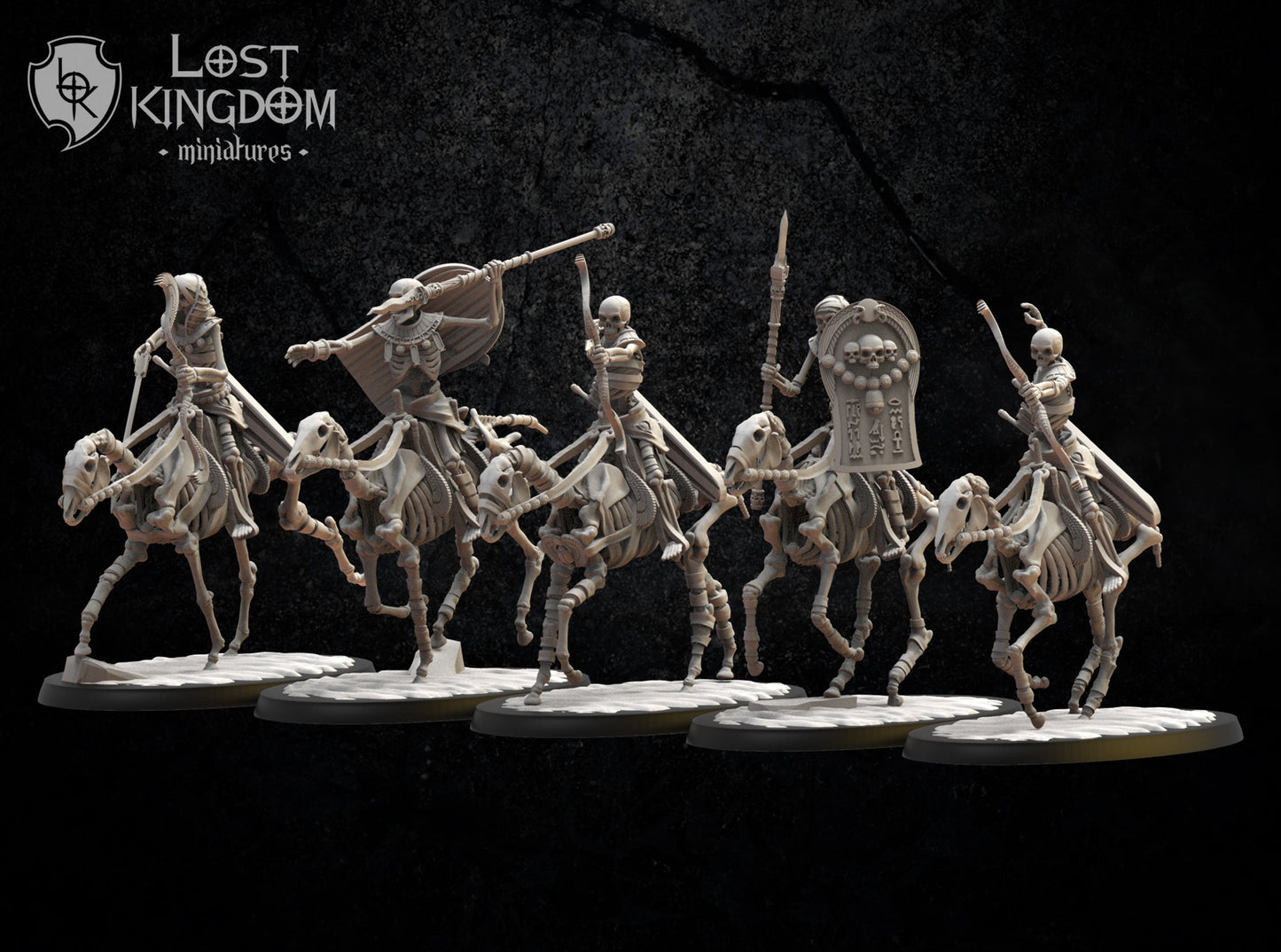 3d Printed Second Dynasty Knights x5 by Lost Kingdom Miniatures