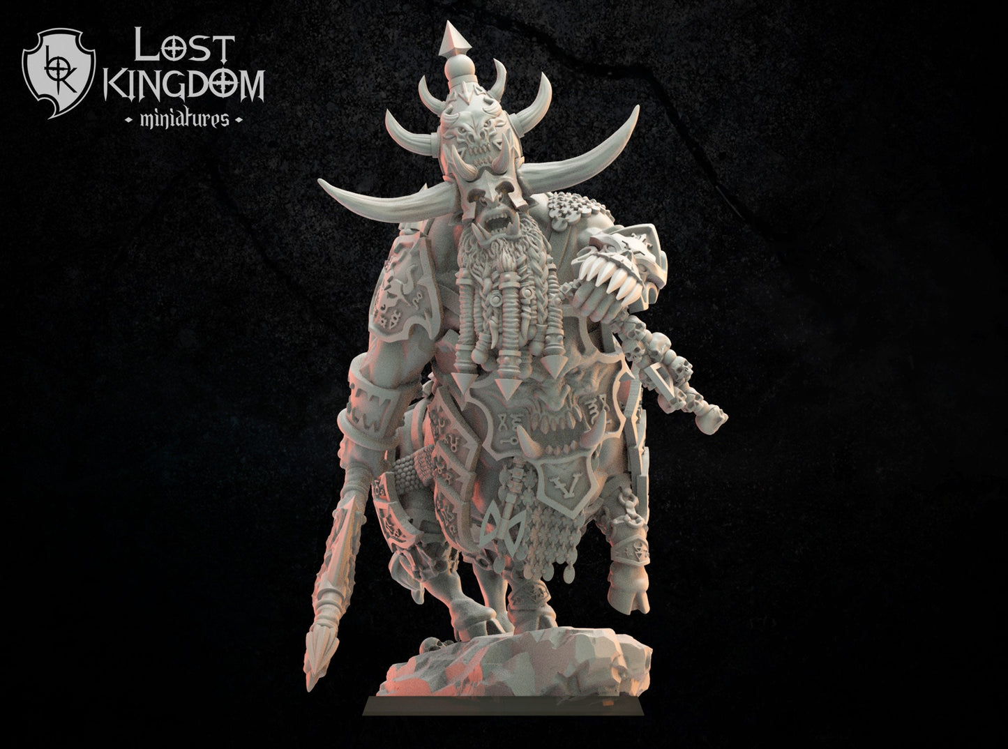 3d Printed Hurgroth, Bul-Thaur Hero by Lost Kingdom Miniatures