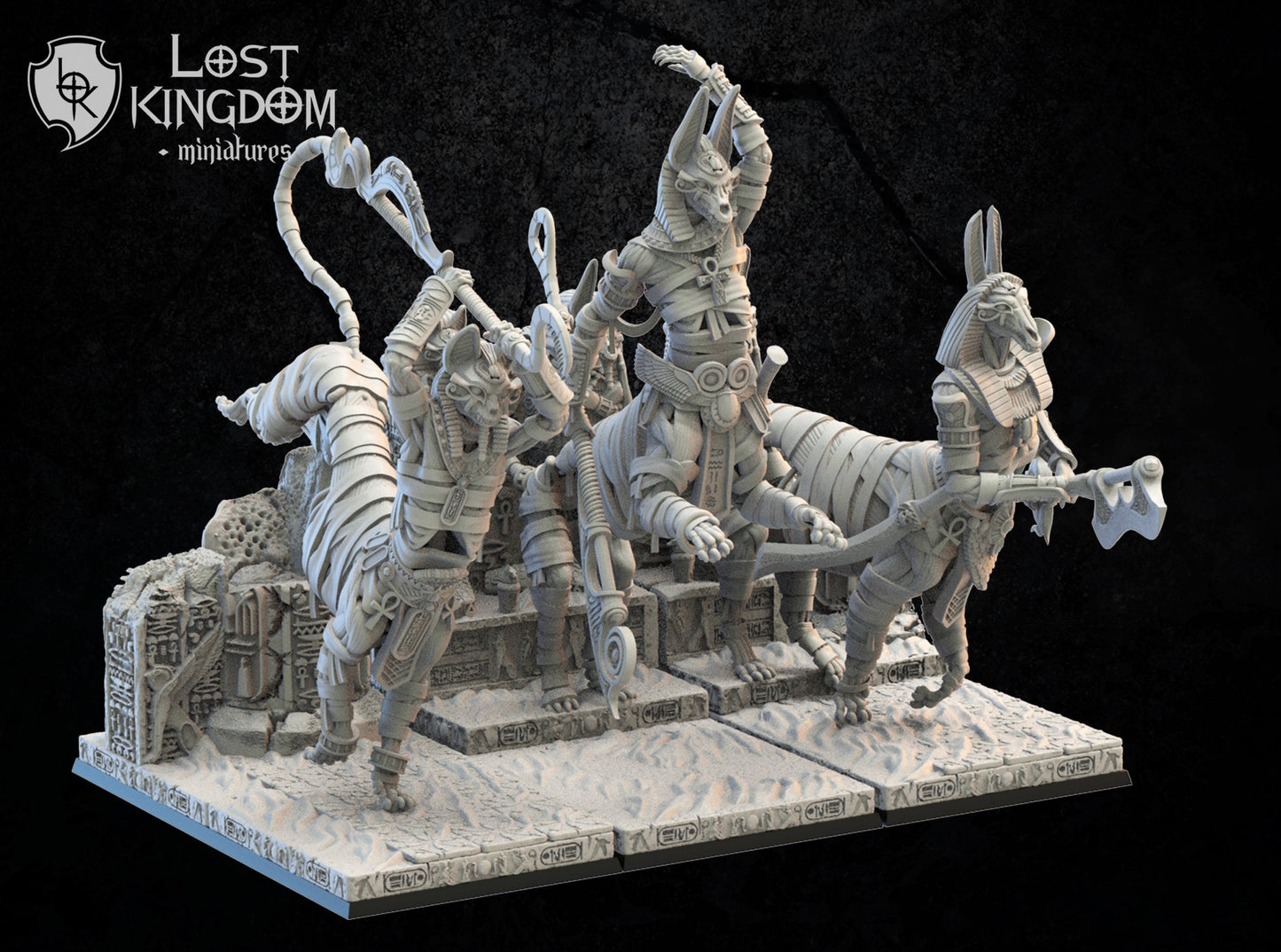 3d Printed Tomb Guardians x3 by Lost Kingdom Miniatures