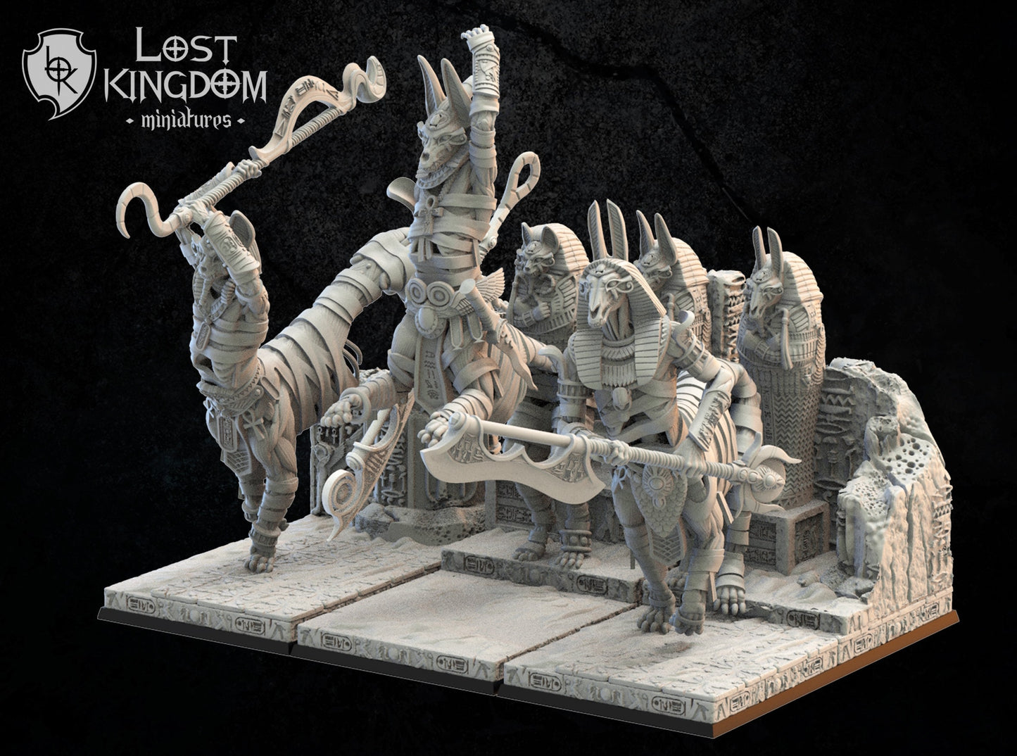 3d Printed Tomb Guardians x3 by Lost Kingdom Miniatures