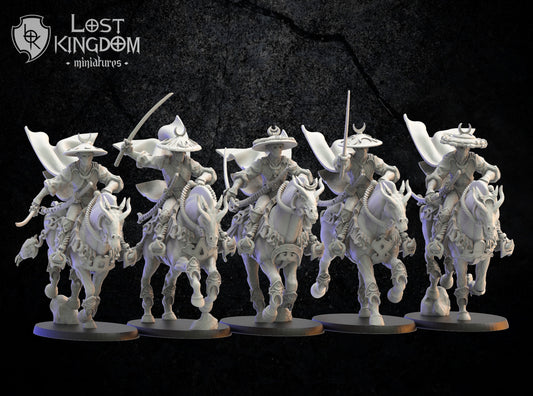 3d Printed Night Elf Shadow Knights x5 by Lost Kingdom Miniatures