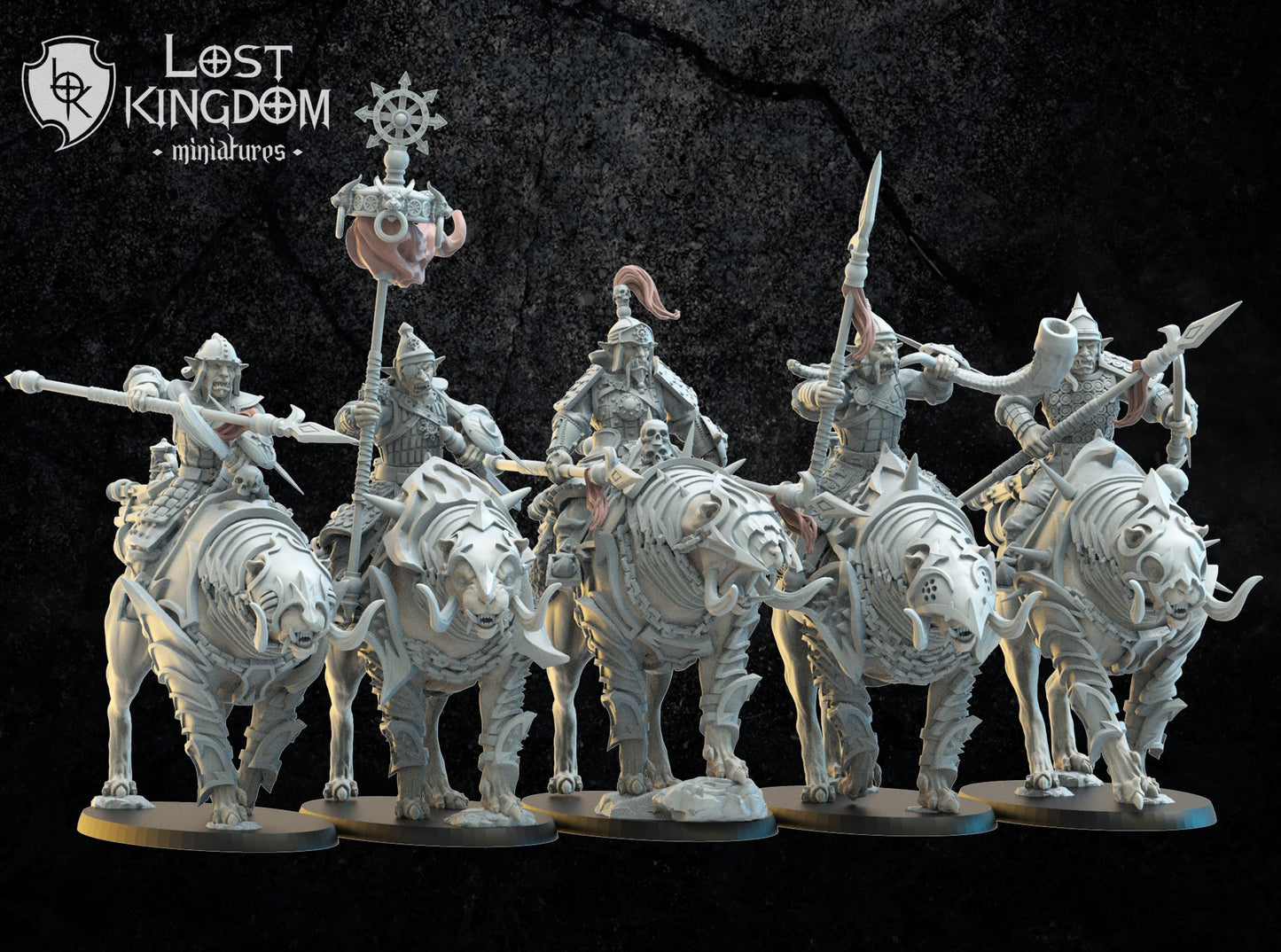 3d Printed Mongobbo Knights x5by Lost Kingdom Miniatures