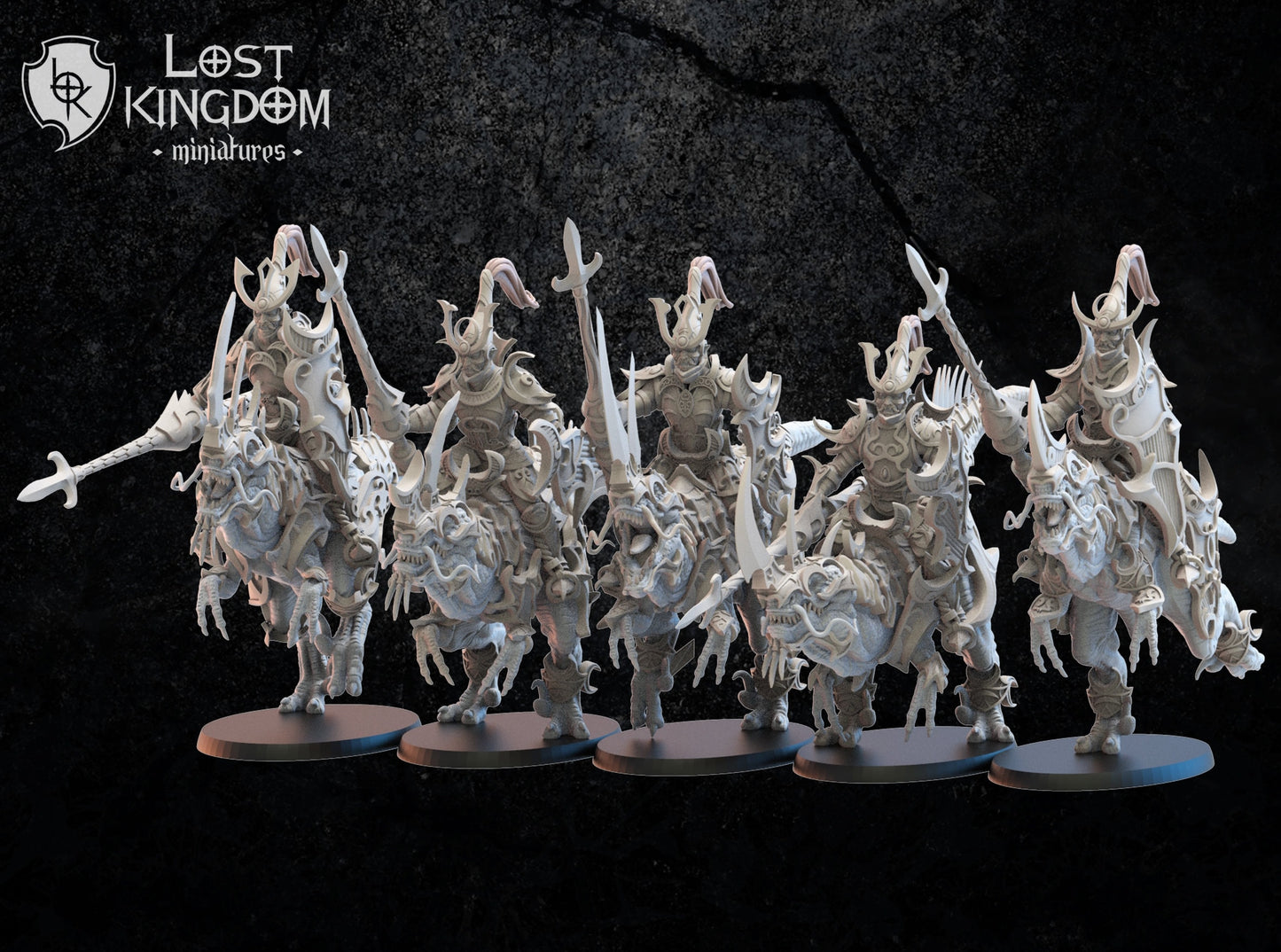 3d Printed Kyoryu Knights x5 by Lost Kingdom Miniatures