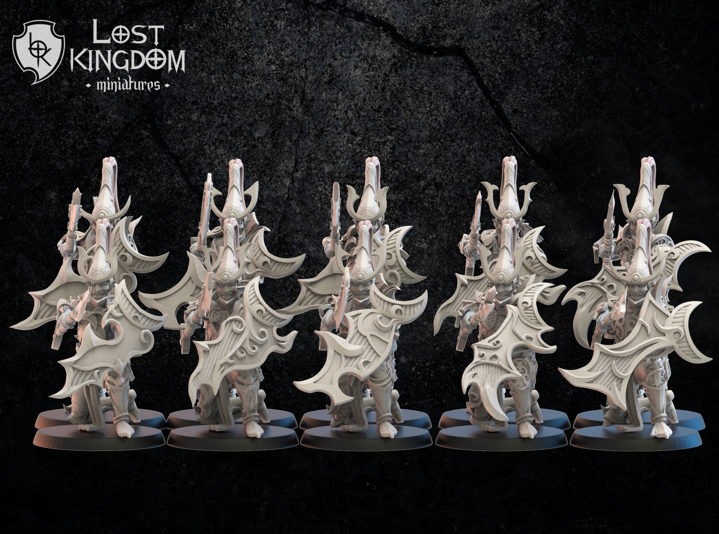 3d Printed Dark Elf Foot Soldiers x10 by Lost Kingdom Miniatures