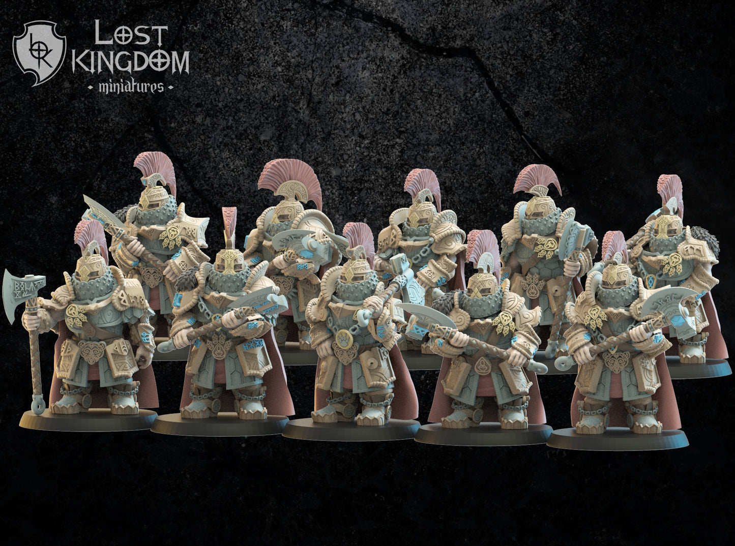 3d Printed Niavellir Dwarf Foot Soldiers x10 by Lost Kingdom Miniatures