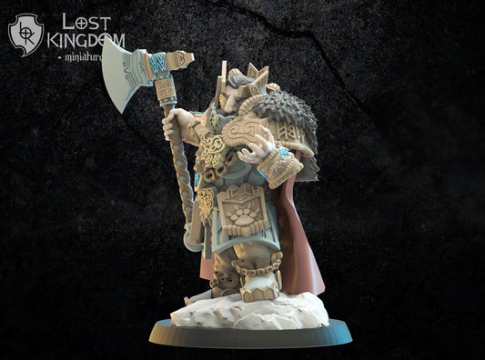 3d Printed Thordin, One Eye by Lost Kingdom Miniatures