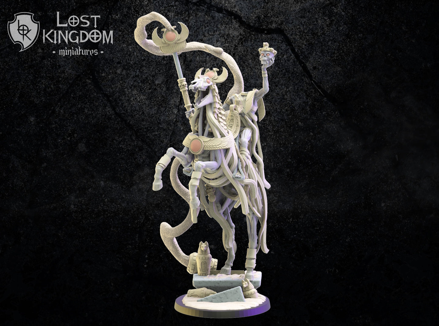 3d Printed Seb, The Headless Sorcerer by Lost Kingdom Miniatures