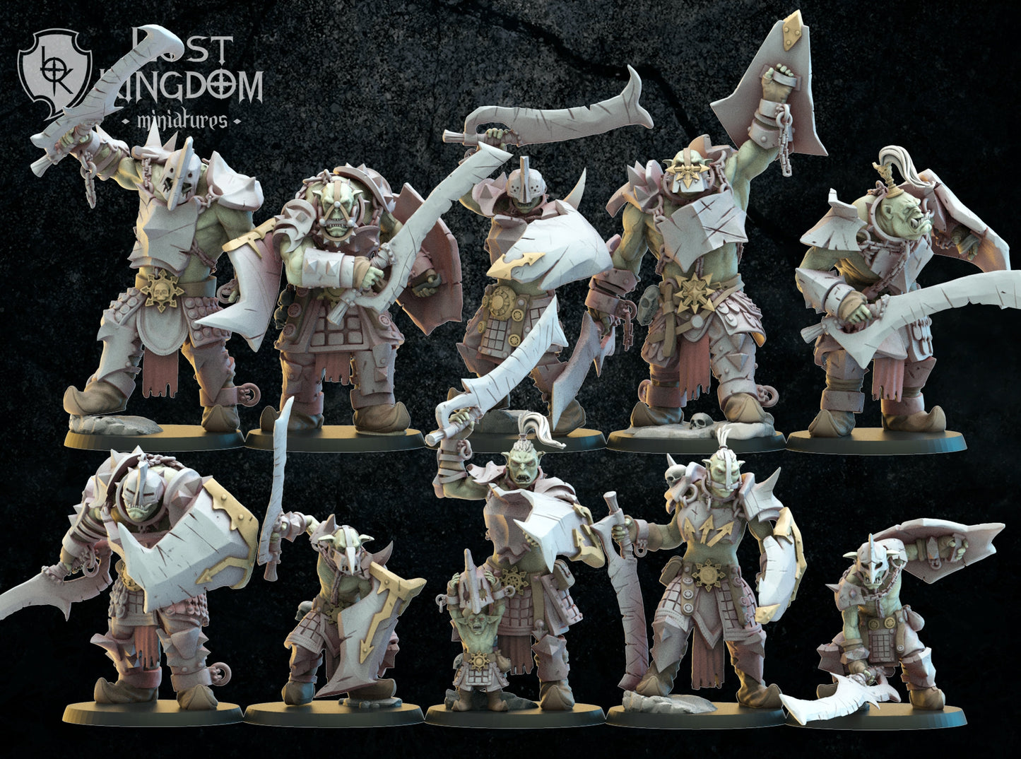 3d Printed Urk Slaves x10 by Lost Kingdom Miniatures