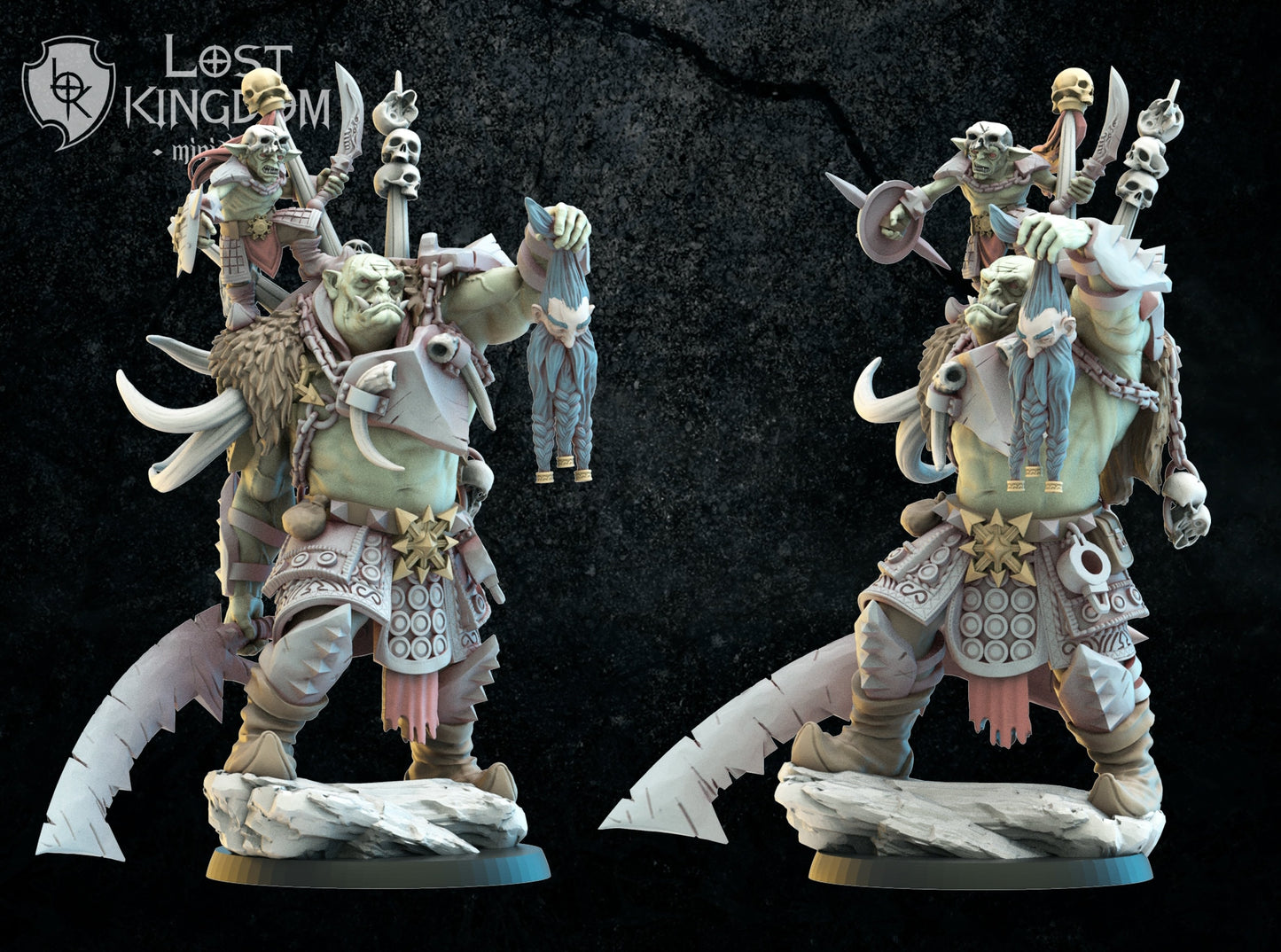 3d Printed Uhur & Ofduk, The Unchained, by Lost Kingdom Miniatures