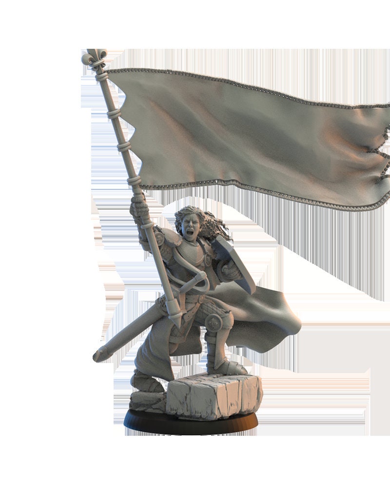 3d Printed Kingdom of Mercia Standard Bearer by Lost Kingdom Miniatures