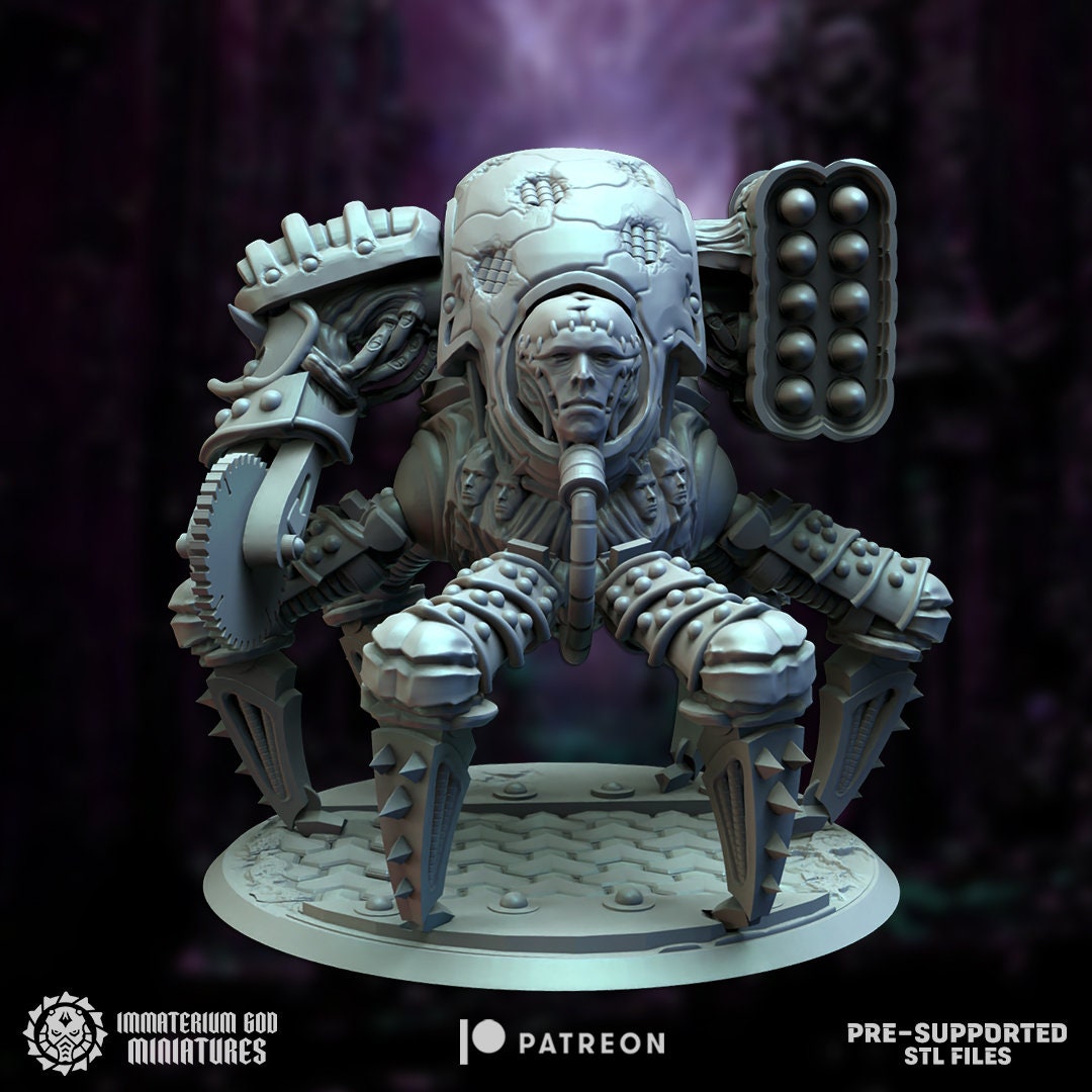 3d Printed Hellmech by Immaterium God Miniatures