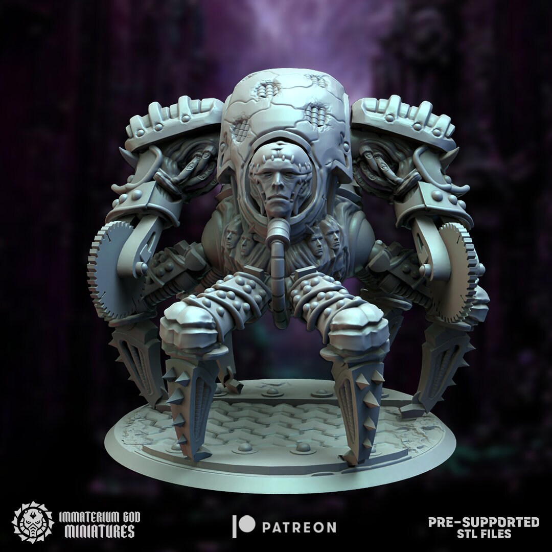 3d Printed Hellmech by Immaterium God Miniatures