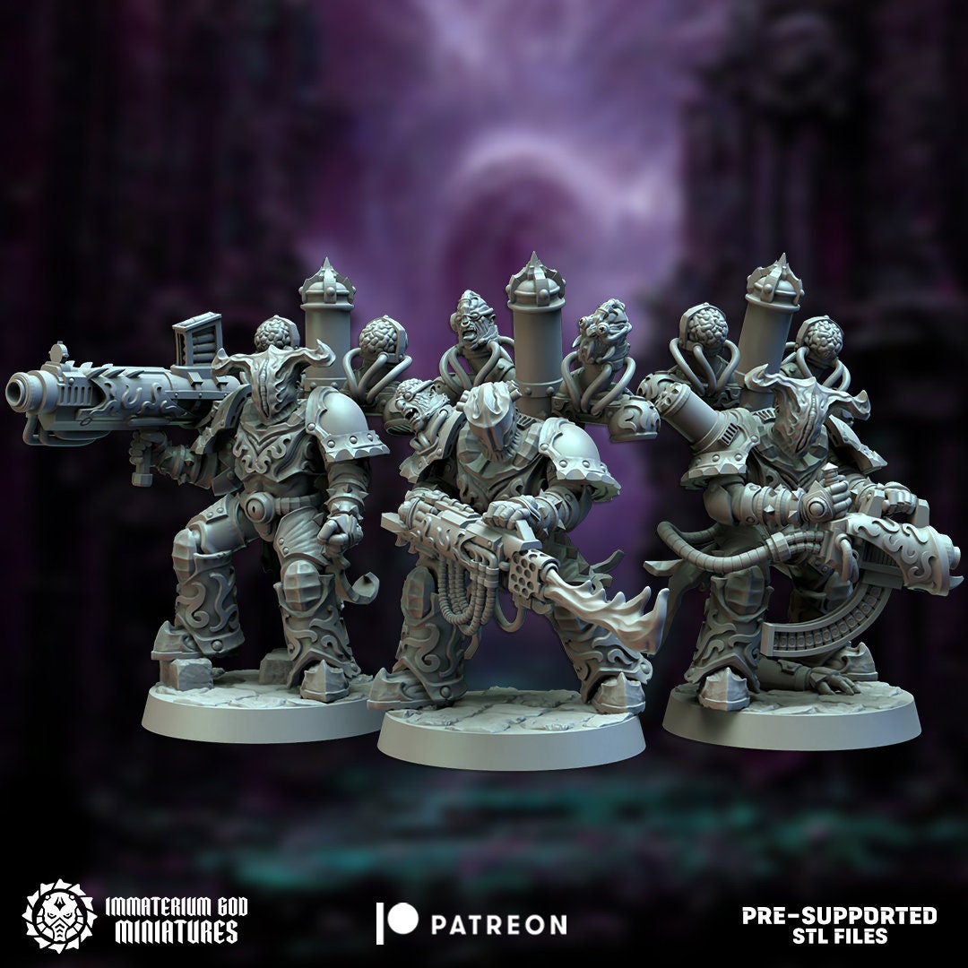 3d Printed Eternal Punishers x6 by Immaterium God Miniatures