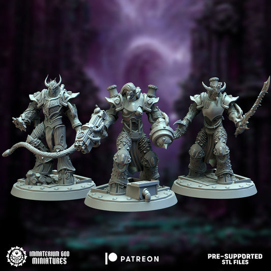 3d Printed Exalted Destroyers x3 by Immaterium God Miniatures