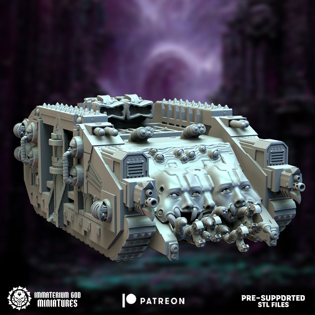 3d Printed Soul Trapper Tank by Immaterium God Miniatures