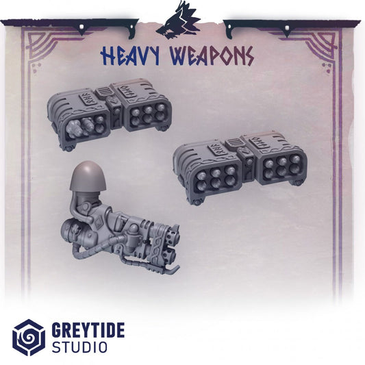 3d Printed  Heavy Weapons x6 by Greytide Studio