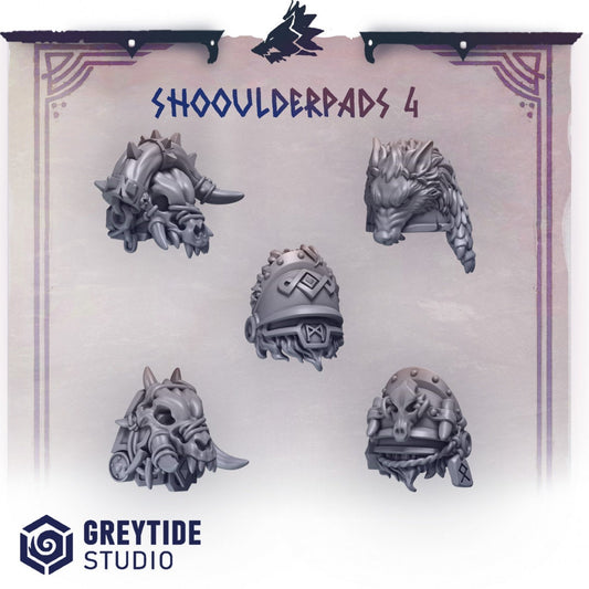 3d Printed Shoulderpads x10 by Greytide Studio