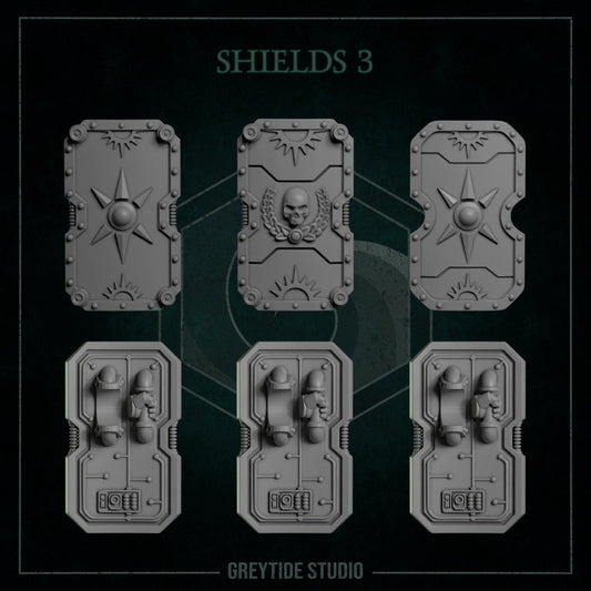 3d Printed Shields x6 by Greytide Studio