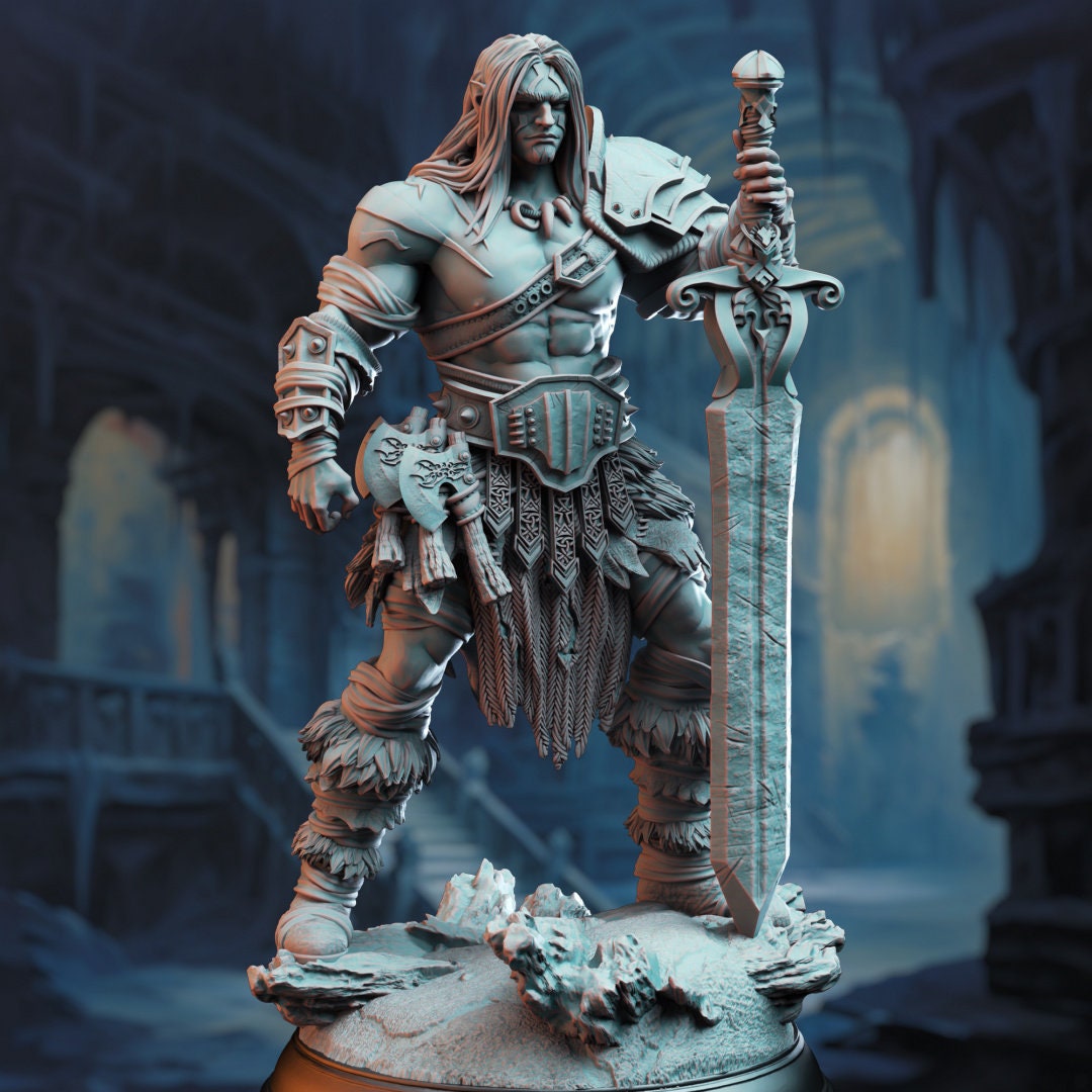 3D Printed Goliath Giant Barbarian by DM Stash